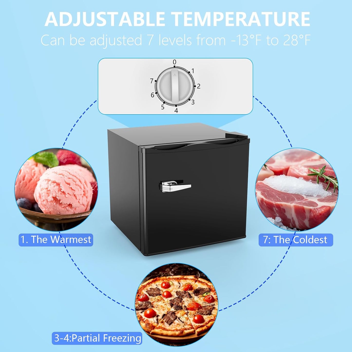 Congélateur compact mini de 1,2 pi³