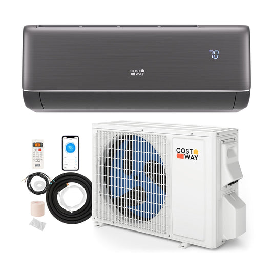 GreyVolt Series 12000 BTU 22 SEER2 115V WiFi Enabled Mini Split AC Compatible with Alexa Gray - Tampa Home & Garden Store