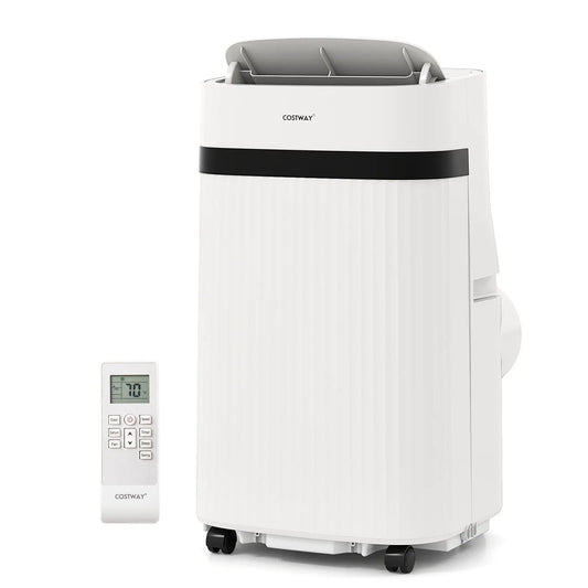12000 BTU portable air conditioner 3-in-1 with fan and dehumidifier, white Costway unit on Tampa Home & Garden Store