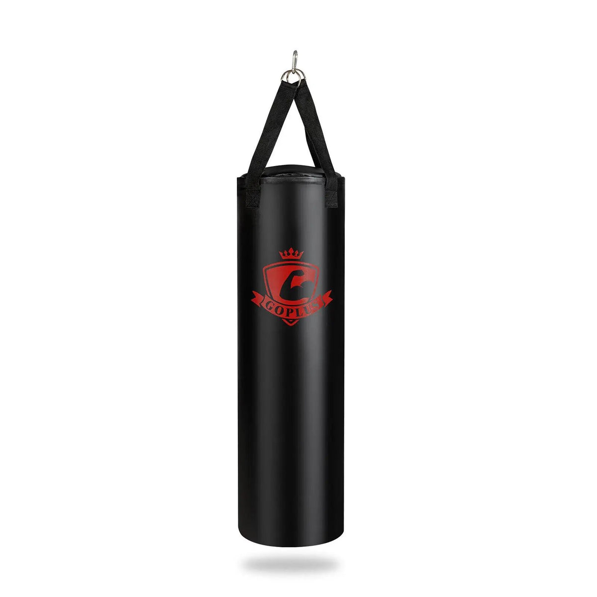 GoPlus black filled punching bag with hanging straps and a ring top 56 lb for adults on Tampa Home & Garden Store