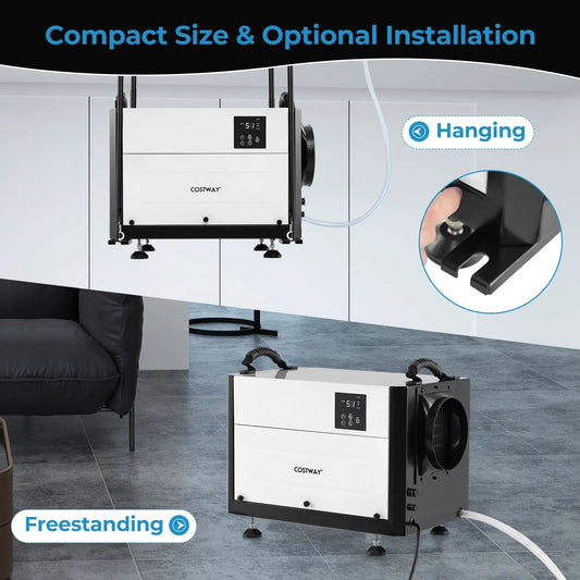 Costway crawl space dehumidifier, digital control, 124 pt, 3 modes timer on Tampa Home & Garden Store