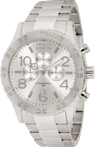 Invicta Men's Specialty watch in silver stainless steel with chronograph subdials on Tampa Home & Garden Store