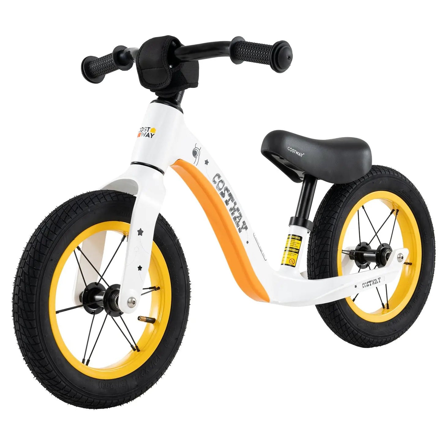12-Inch Balance Bike with Adjustable Seat and Rotatable Handlebar for Over 36 Months Old-Green - Tampa Home & Garden Store