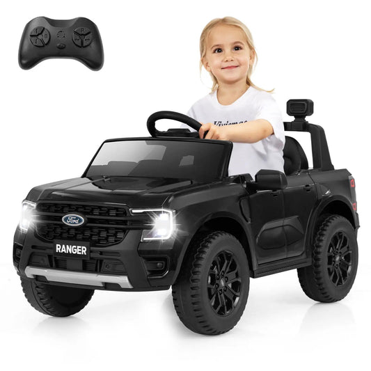 12V Electric Kids Ride-On Ford Ranger car with remote, black licensed Ford vehicle 2-item set on Tampa Home & Garden Store