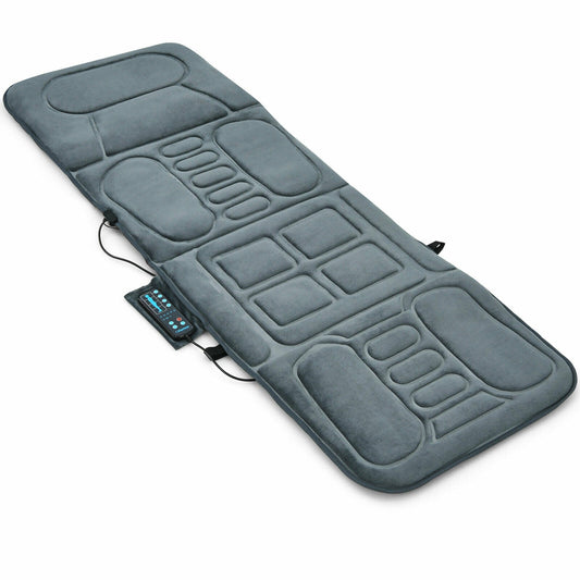 Foldable Massage Mat with Heat and 10 Vibration Motors - Tampa Home & Garden Store