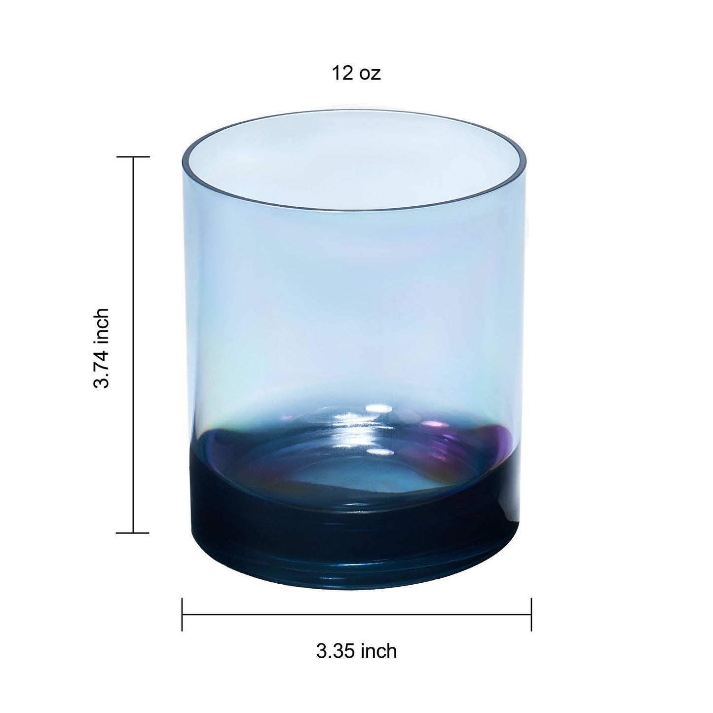 Eze Acrylic Lowball Tumbler Glasses Set of 8