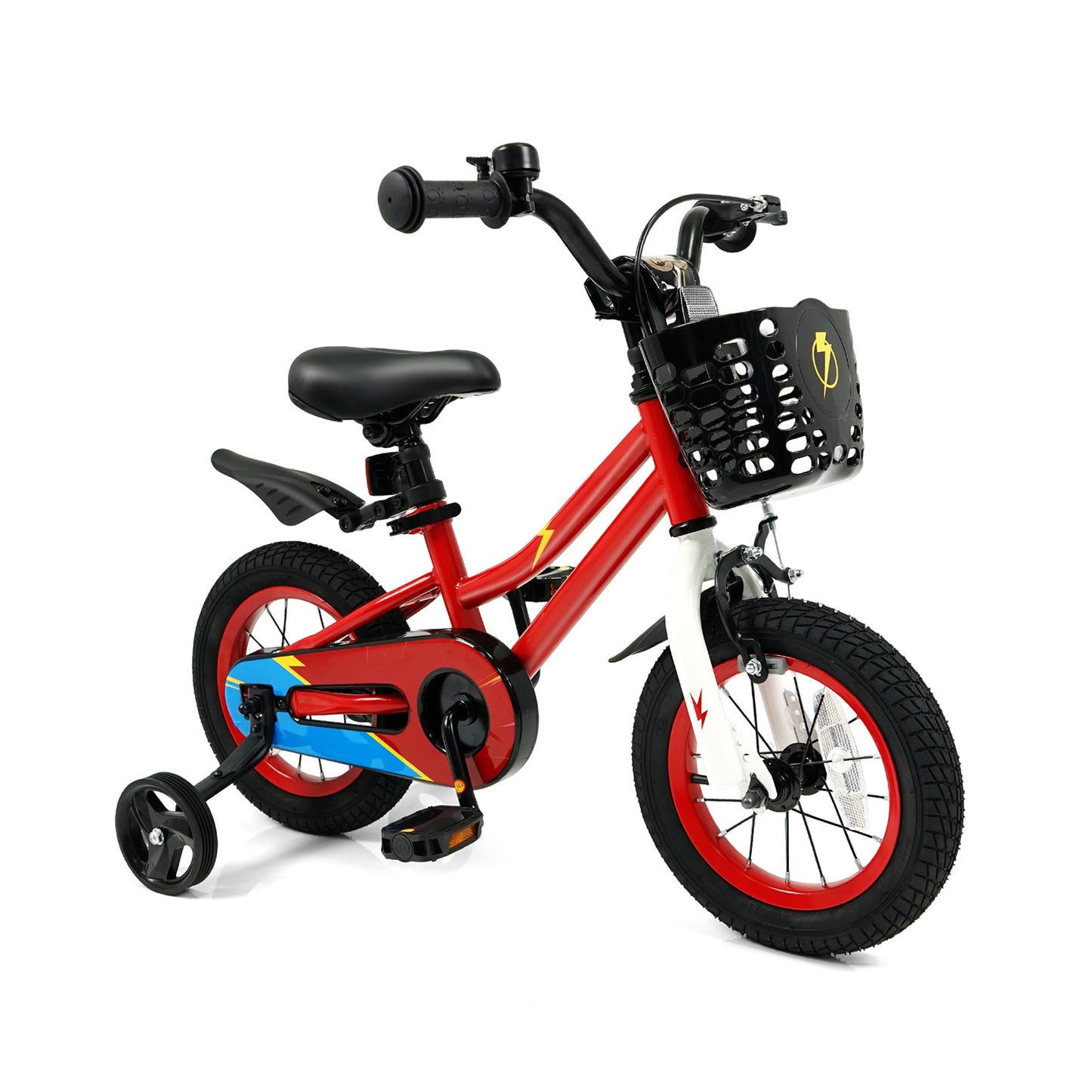 12 Inch Kids Bike Children Bicycle with Training Wheels for 3-4 Years Old-Navy