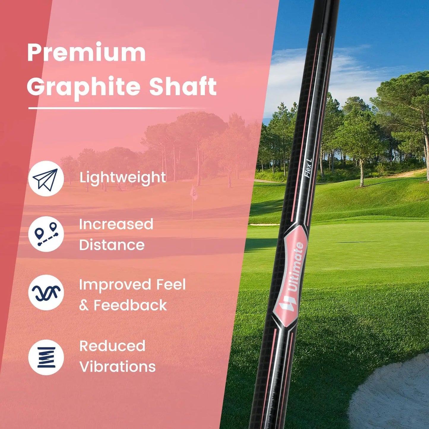 12 Degree Women’s Driver Golf Club with graphite shaft and pink accents, 460cc head on Tampa Home & Garden Store