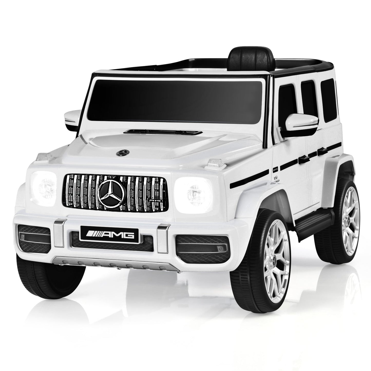 12V Mercedes-Benz G63 Licensed Kids Ride On Car with Remote Control-Black