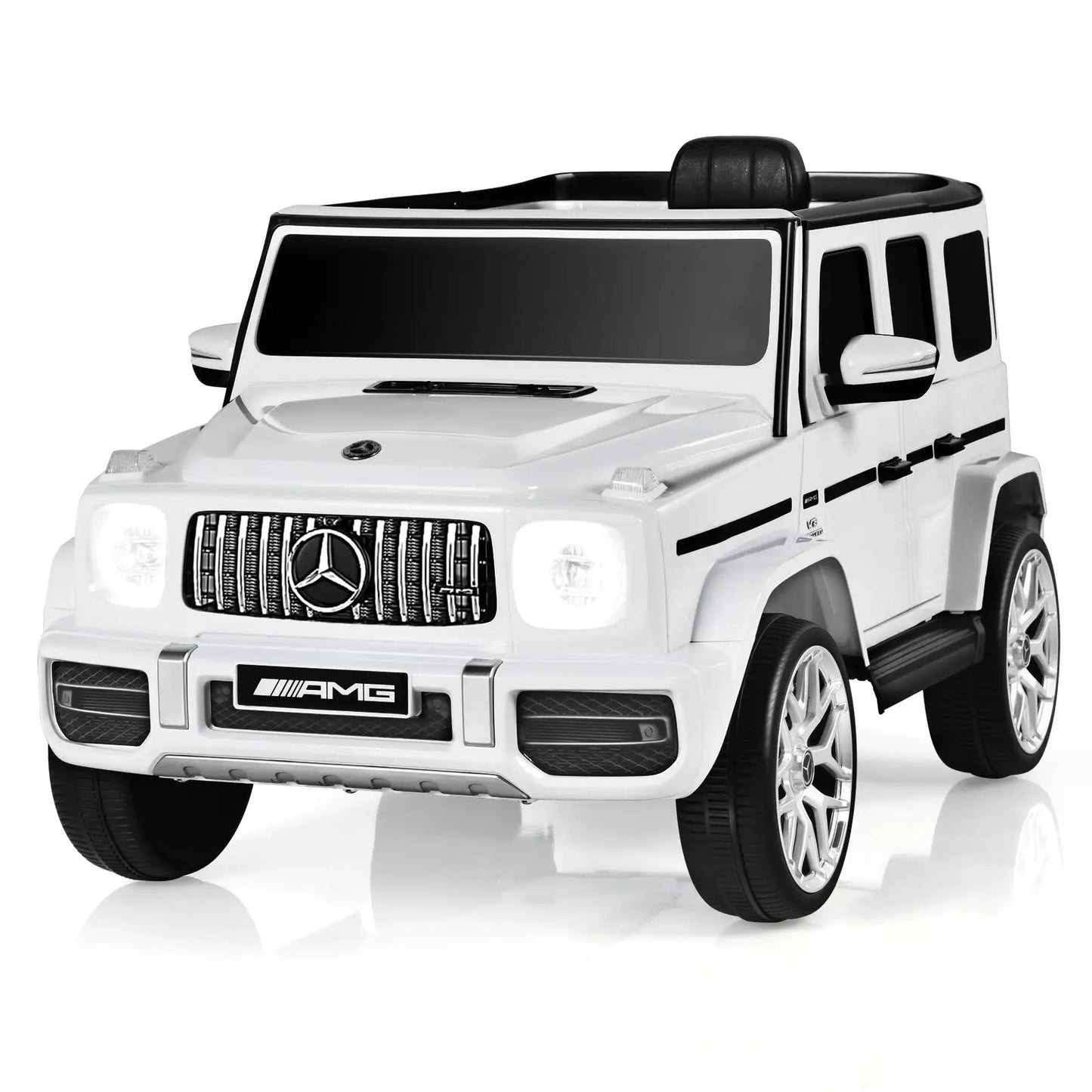 12V Mercedes-Benz G63 Licensed Kids Ride On Car with Remote Control-Black - Tampa Home & Garden Store