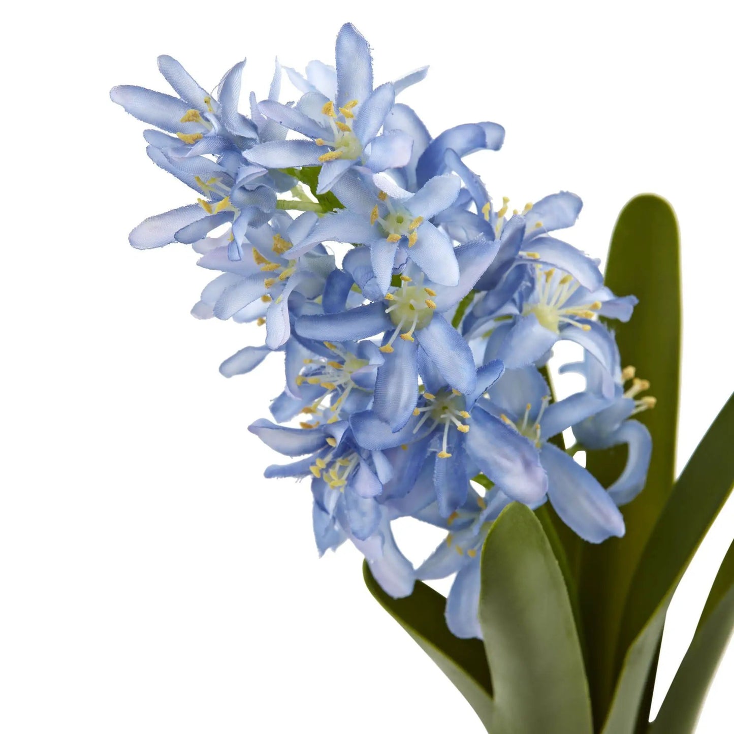 13-inch Hyacinth artificial flowers set of four, blue blooms by Nearly Natural on Tampa Home & Garden Store