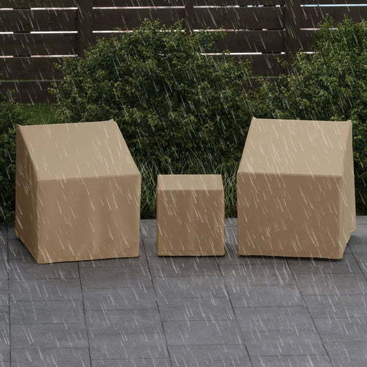 Patio covers for 3-piece bistro set in beige rain on Tampa Home & Garden Store