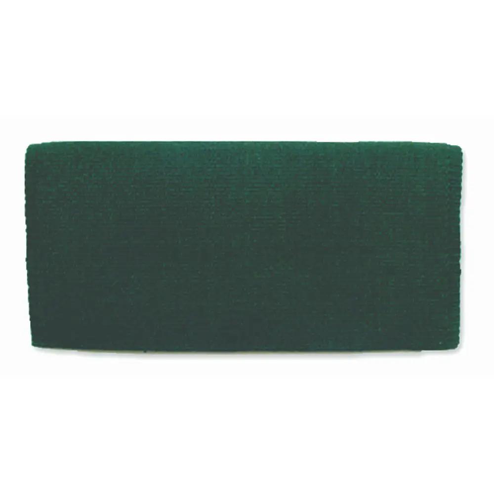 Saddle blanket Mayatex San Juan solid hunter green wool on Tampa Home & Garden Store