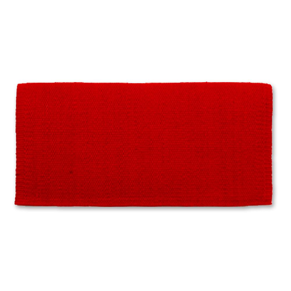 1314-28 San Juan Solid Red 36x34 New Zealand Wool Saddle Blanket - Tampa Home & Garden Store