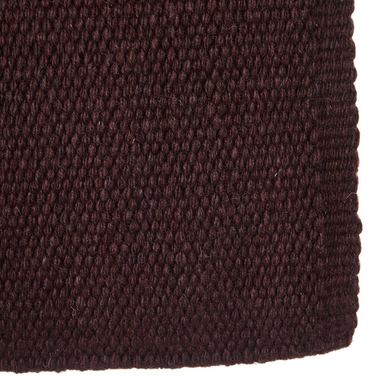 1314-96 San Juan Solid Expresso 36x34 New Zealand Wool Saddle Blanket - Tampa Home & Garden Store