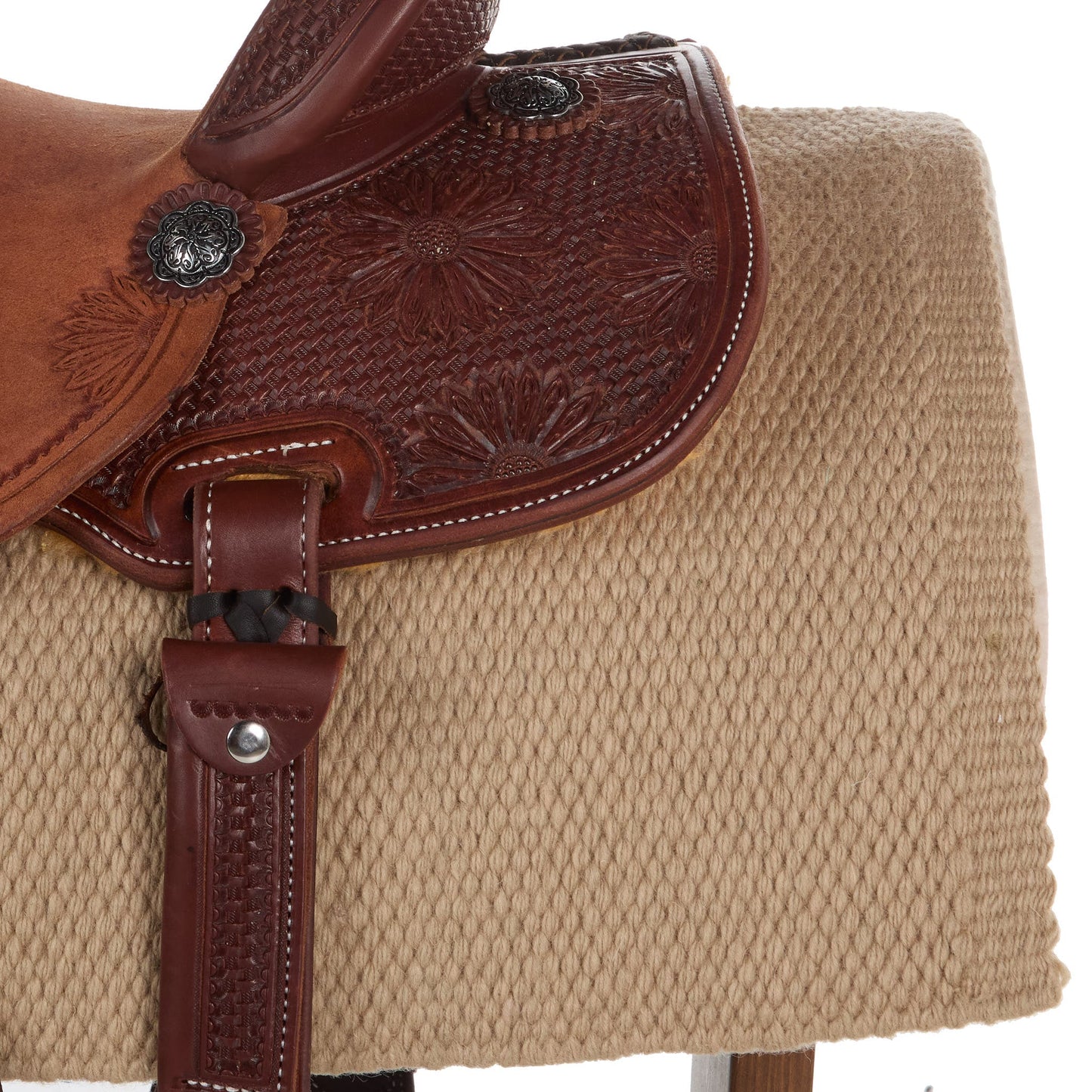 San Juan 34X30 Sand New Zealand Wool Saddle Blanket