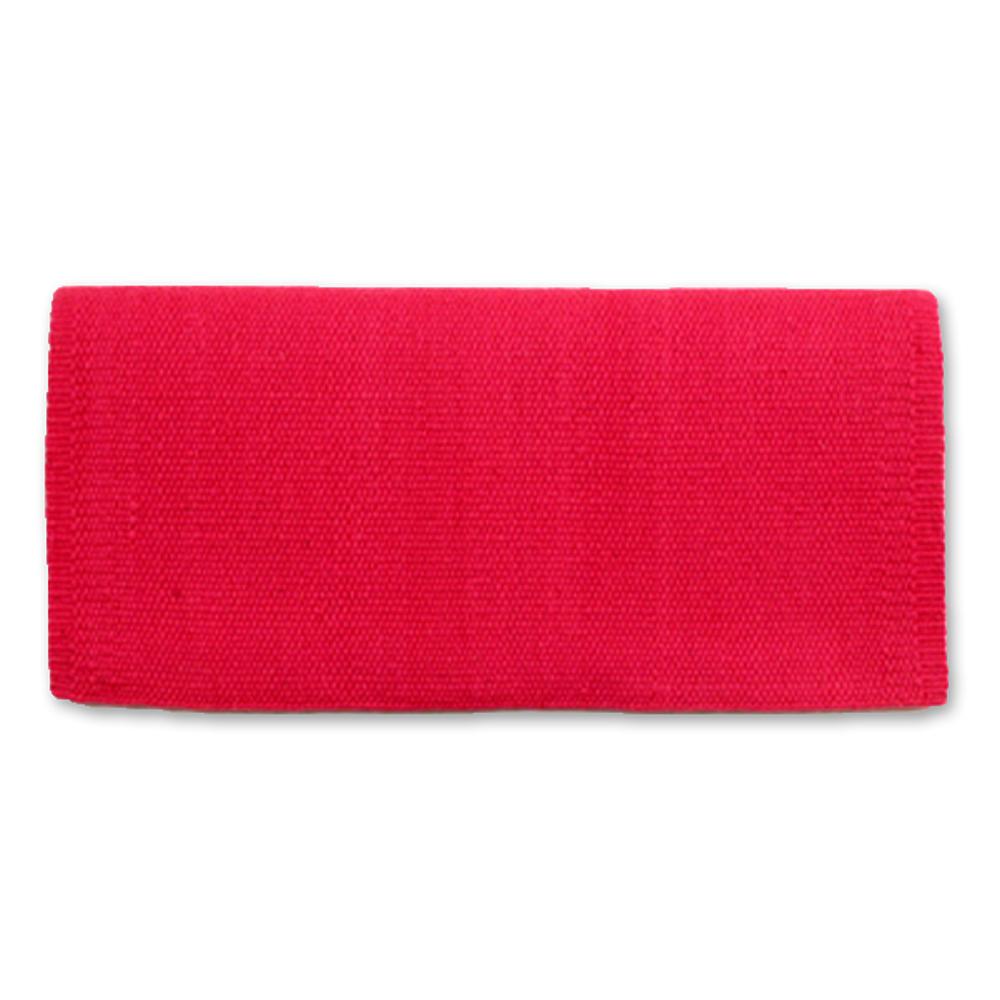 1314C-85 San Juan Solid Fandango Pink 38x34 New Zealand Wool Saddle Blanket - Tampa Home & Garden Store