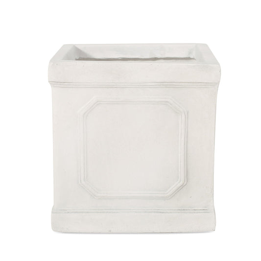 Durable Planter by HouseOfZazla, white concrete-style rectangular planter on Tampa Home & Garden Store