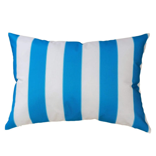 Horizon Stripe Pillow Outdoor & Indoor blue-white striped accent pillows, 2 pcs on Tampa Home & Garden Store