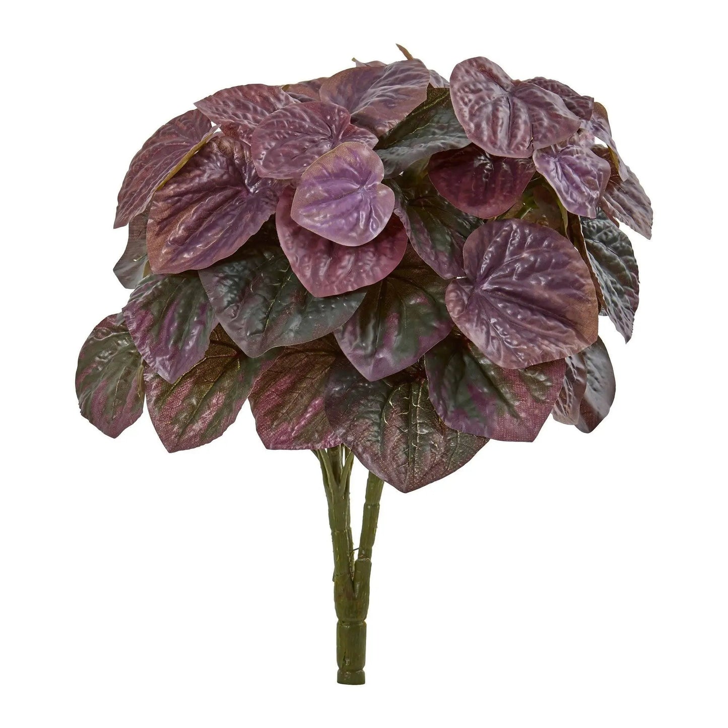 Peperomia Artificial Plant 14in Deep Purple leaves, set of 6 by Nearly Natural on Tampa Home & Garden Store