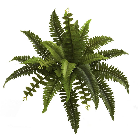 Nearly Natural 14-inch Boston Fern artificial plant set of 6 with green fronds on Tampa Home & Garden Store