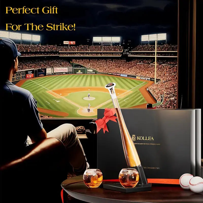 Home Run Baseball Decanter Set - Tampa Home & Garden Store