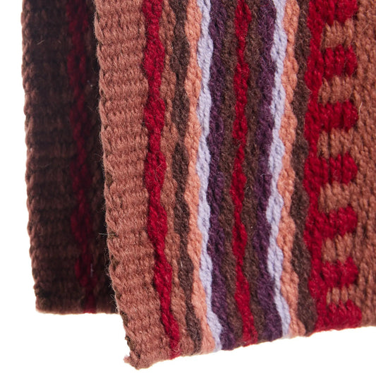 Risen 36x34 New Zealand wool saddle blanket multicolor striped pattern on Tampa Home & Garden Store