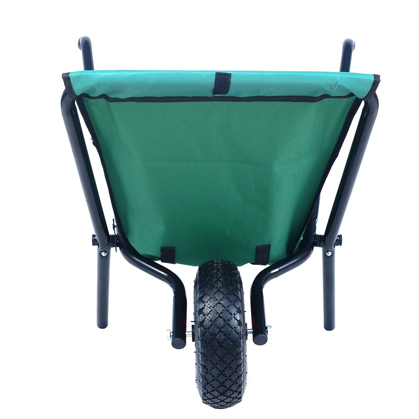Monociclo plegable de 176 libras, monociclo de jardín plegable de tela Oxford resistente, bicicleta de césped verde con neumáticos inflables de 10 pulgadas
