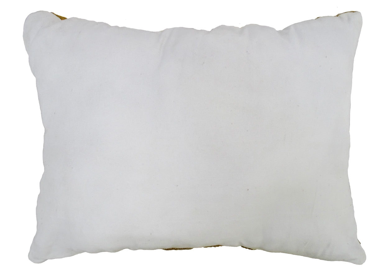 Vibhsa Navy & White Striped Indoor Outdoor Pillow 14x20 white fabric cushion on Tampa Home & Garden Store