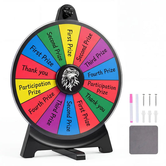 14 Slots Spin Wheel and Blackboard Marker