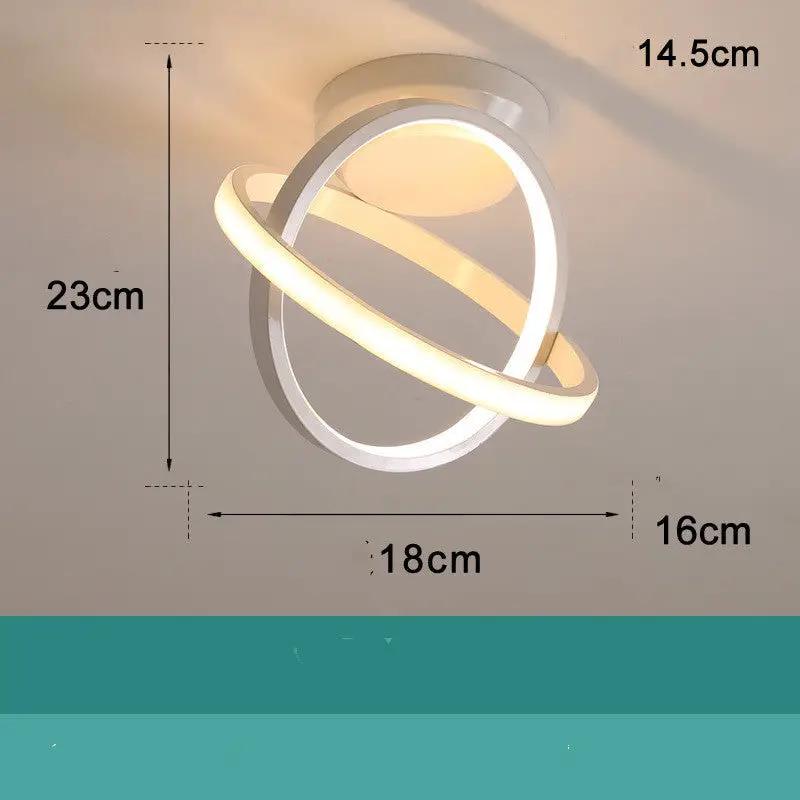 Nordic LED wall light with intertwined ring design, white finish, 29W Decorbites on Tampa Home & Garden Store