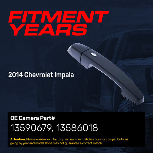 Exterior door handle black primed replacement for 2014 Impala w/o keyhole Master Tailgaters on Tampa Home & Garden Store