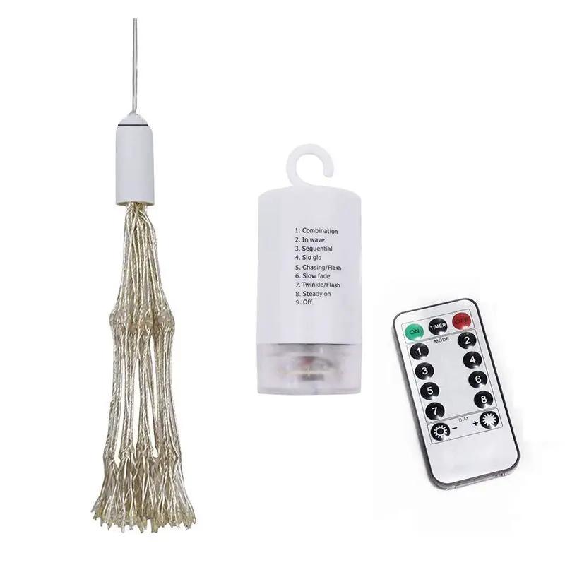Decorbites Solar Firework LED Starry Light tassel string with remote on Tampa Home & Garden Store