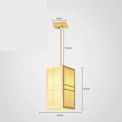 Hot Spring Bathing Tatami Tea Room Chandelier wooden lantern pendant Decorbites on Tampa Home & Garden Store