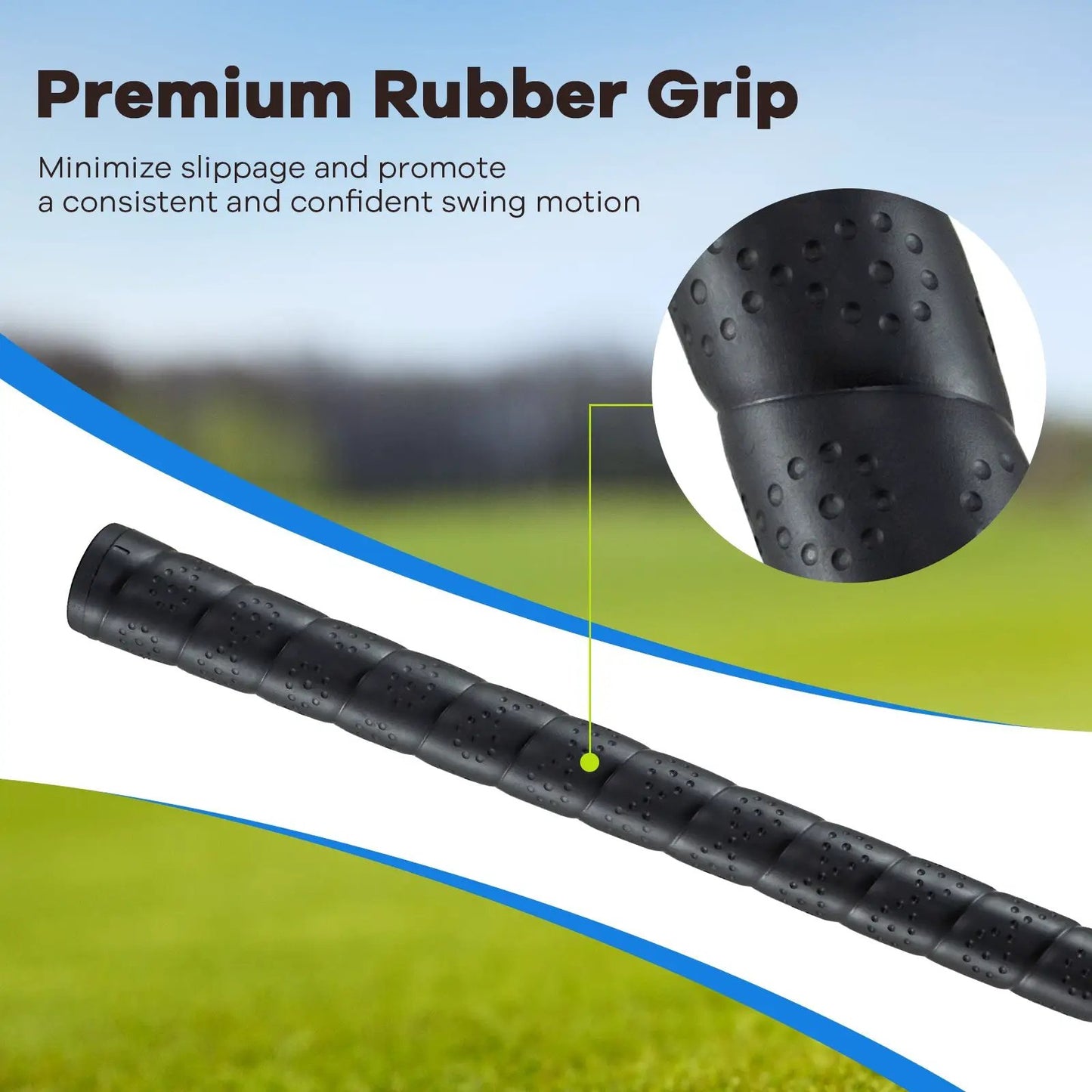38 Inch Junior #3 Fairway Wood golf club with fiberglass shaft and black rubber grip on Tampa Home & Garden Store