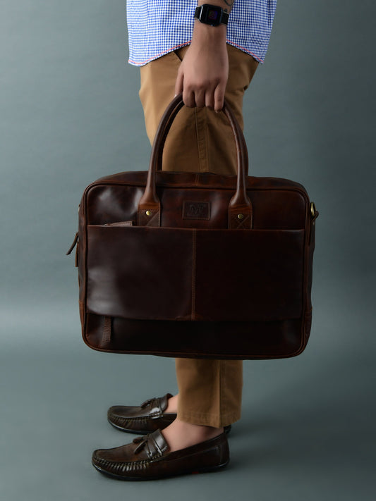 Crimson Contemporary Briefcase - Tampa Home & Garden Store
