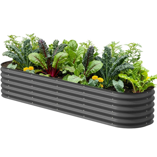 17" Tall Large Raised Garden Bed 9 in 1 Modular Metal - Tampa Home & Garden Store
