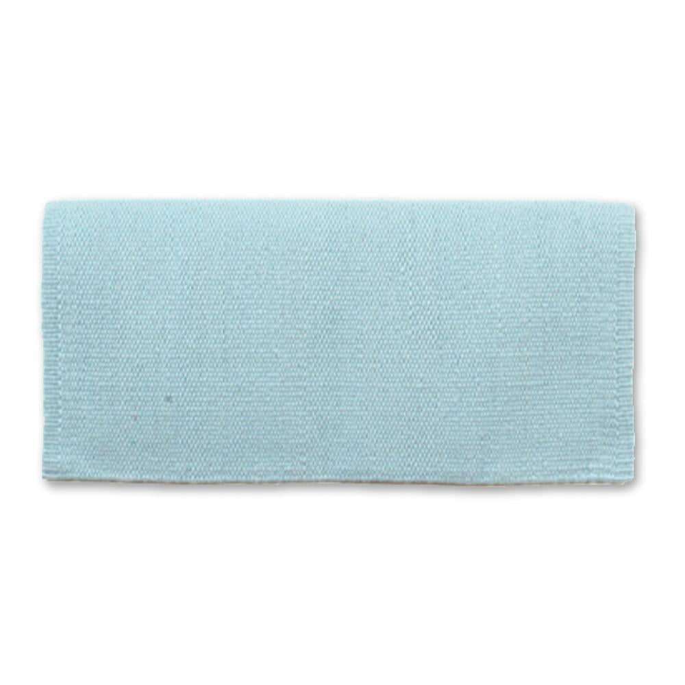 Manta de silla de montar de lana de Nueva Zelanda 1314-71 San Juan verde menta sólido 36x34