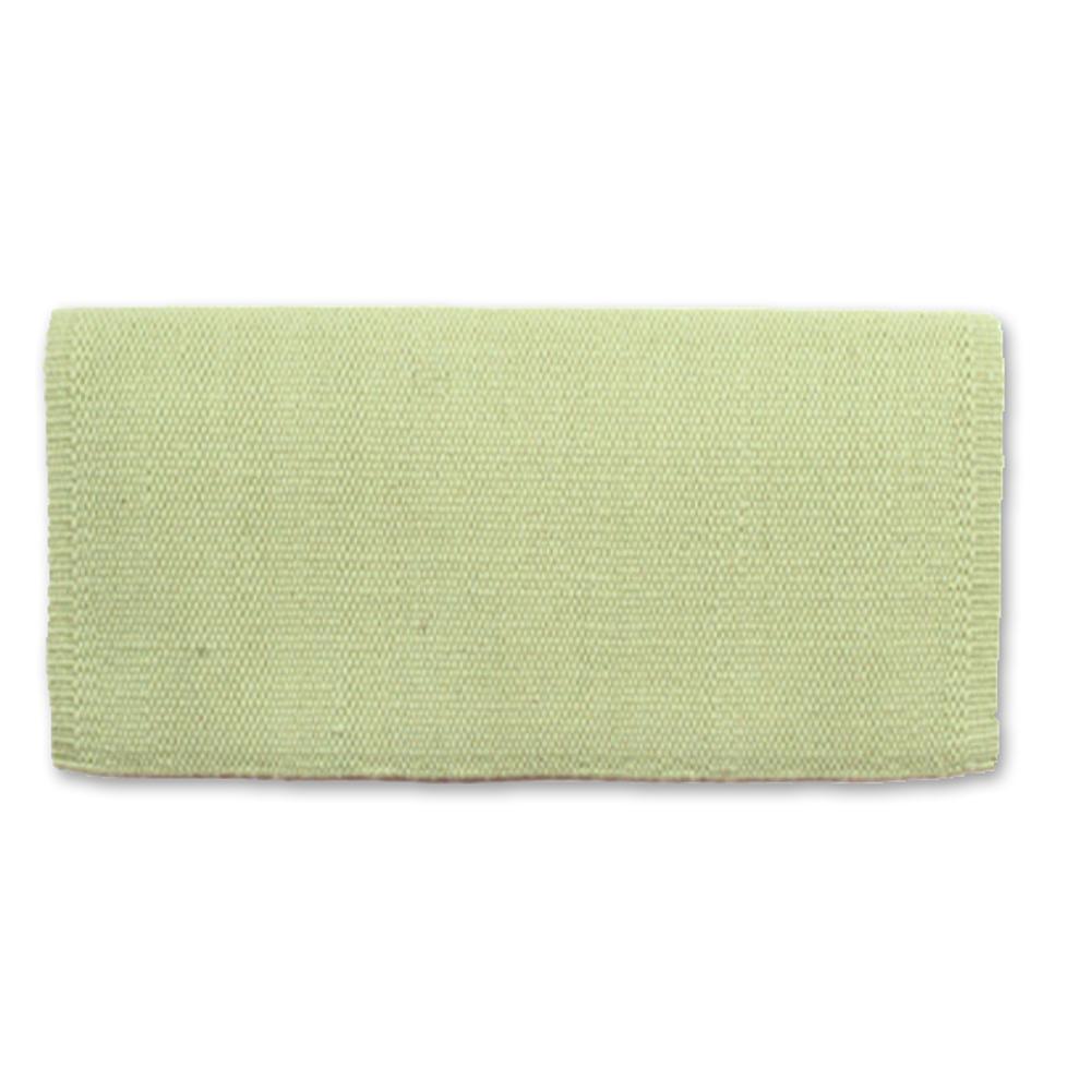 Manta de silla de montar de lana de Nueva Zelanda 1314-81 San Juan Solid Key Lime Ice 36x34