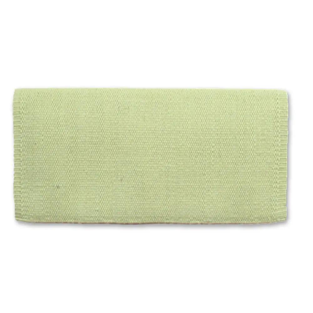 Mayatex San Juan Solid Saddle Blanket Key Lime Ice 36x34, 100% New Zealand wool on Tampa Home & Garden Store