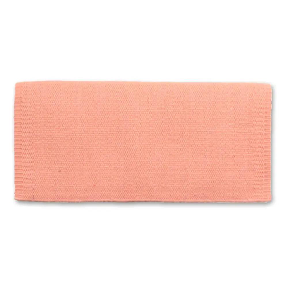 Mayatex San Juan solid saddle blanket Peach Ice 36x34 New Zealand wool on Tampa Home & Garden Store
