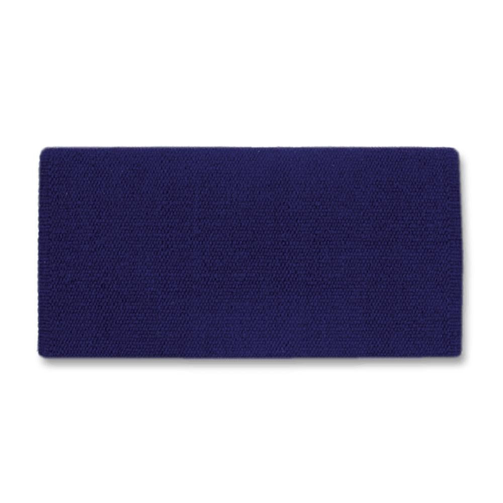 Manta de silla de montar de lana de Nueva Zelanda 1314-92 San Juan Solid Indigo 36x34