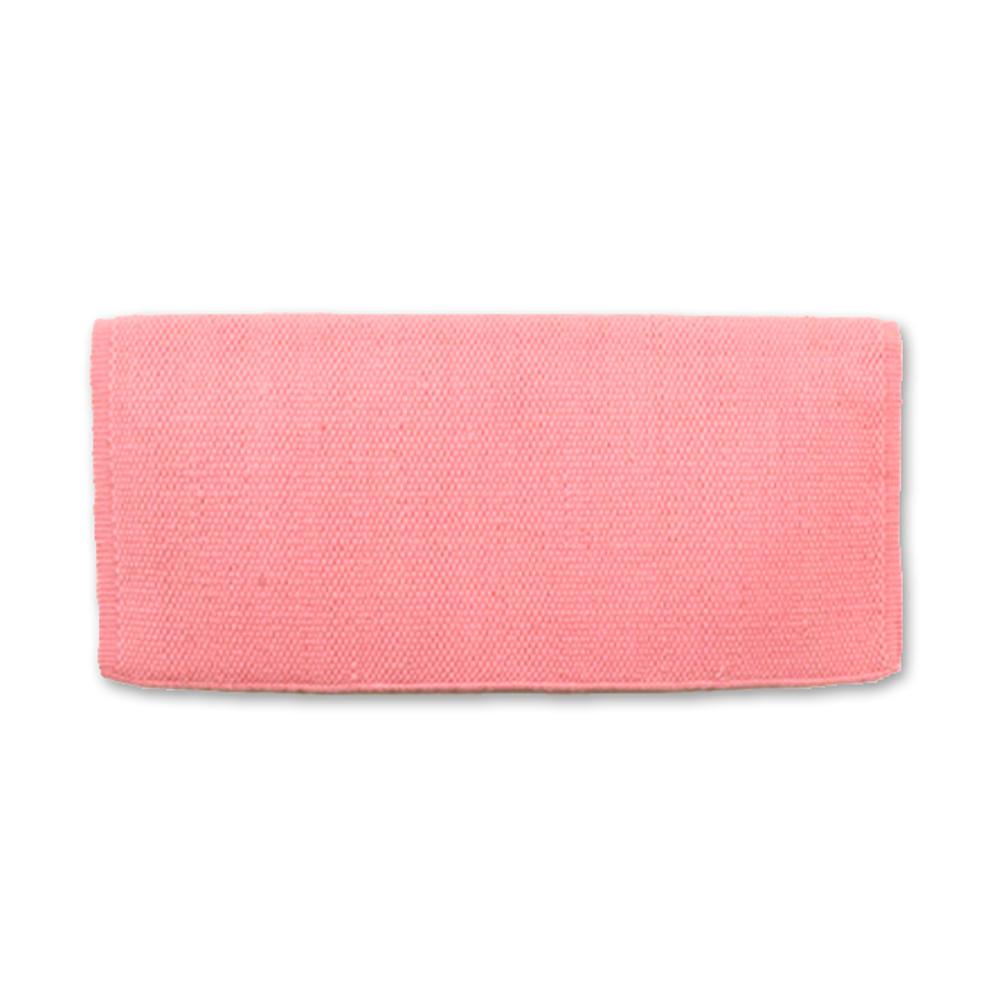 1314C-75 Manta de silla de montar de lana de Nueva Zelanda San Juan Solid Sweet Pink 38x34