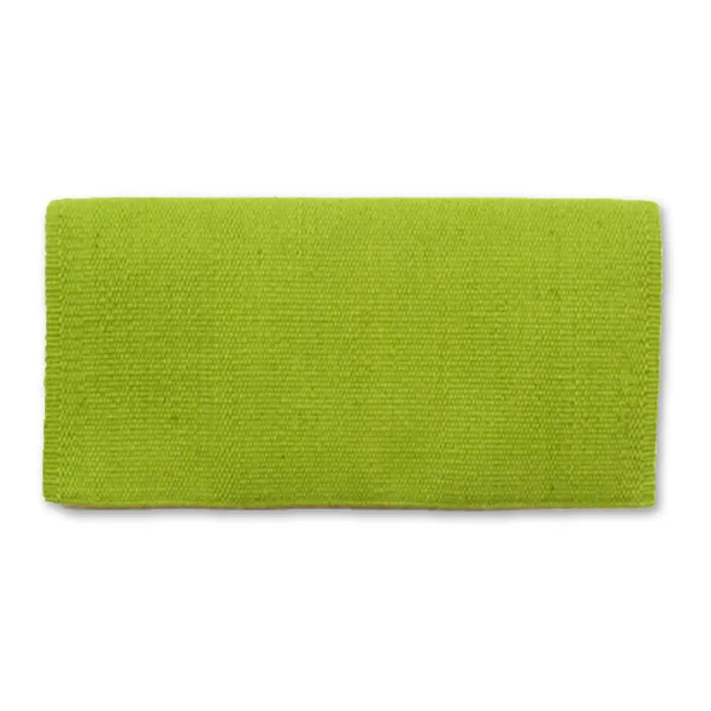 San Juan Pony Solid saddle blanket lime green New Zealand wool on Tampa Home & Garden Store