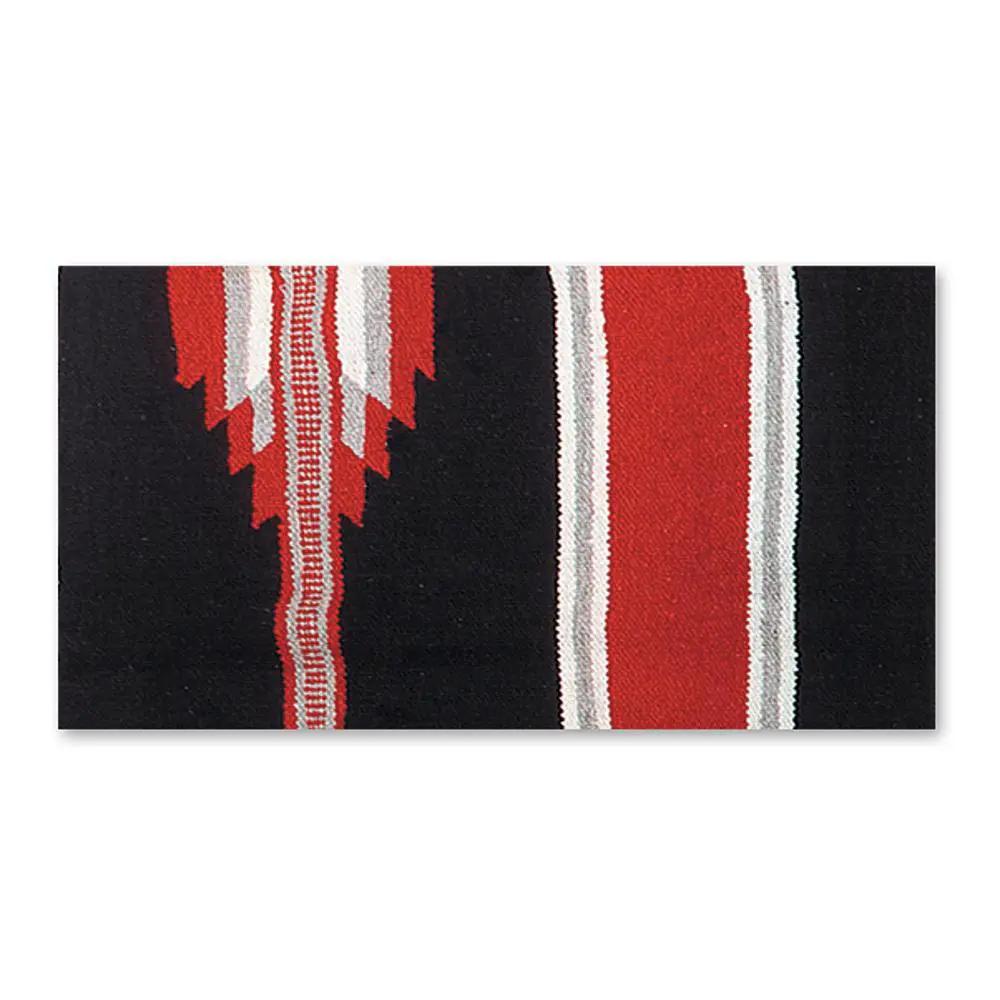 Ranger 2000 saddle blanket 30x60 acrylic blend in black with red/white stripe by Mayatex on Tampa Home & Garden Store