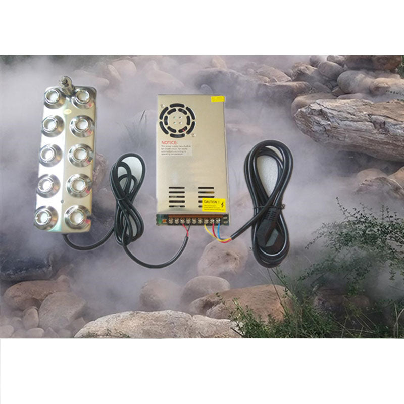 Rockery pond water landscape fogging machine high-frequency oscillation fogging board smoke machine ten head industrial ultrason - Tampa Home & Garden Store