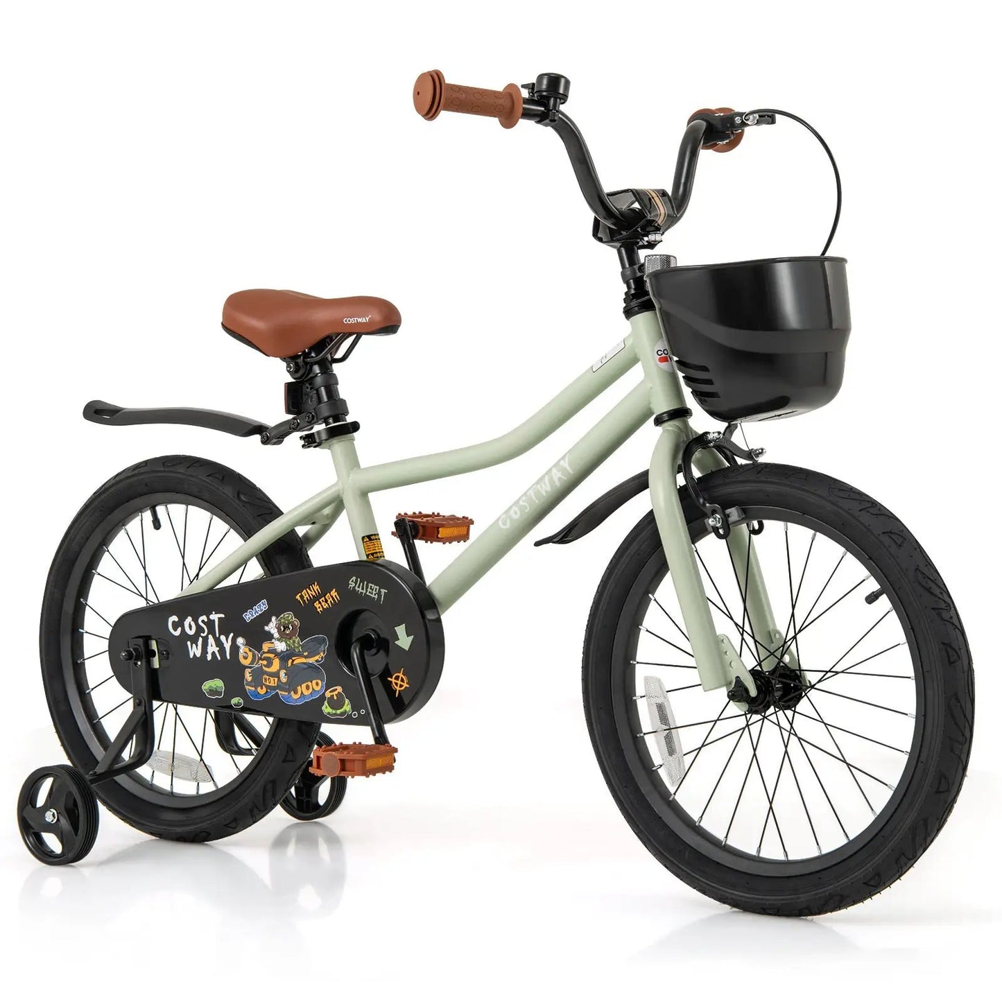 12-Inch Kids Bike Adjustable with Training Wheels for 3-4 Years Old - Tampa Home & Garden Store
