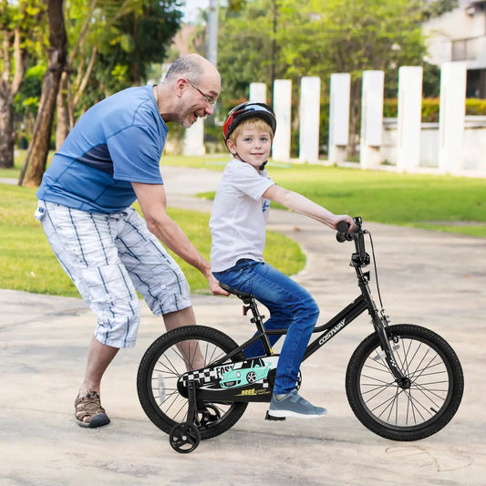 18in Kids Bike Low-Step Black decals training wheels DirectDeals on Tampa Home & Garden Store