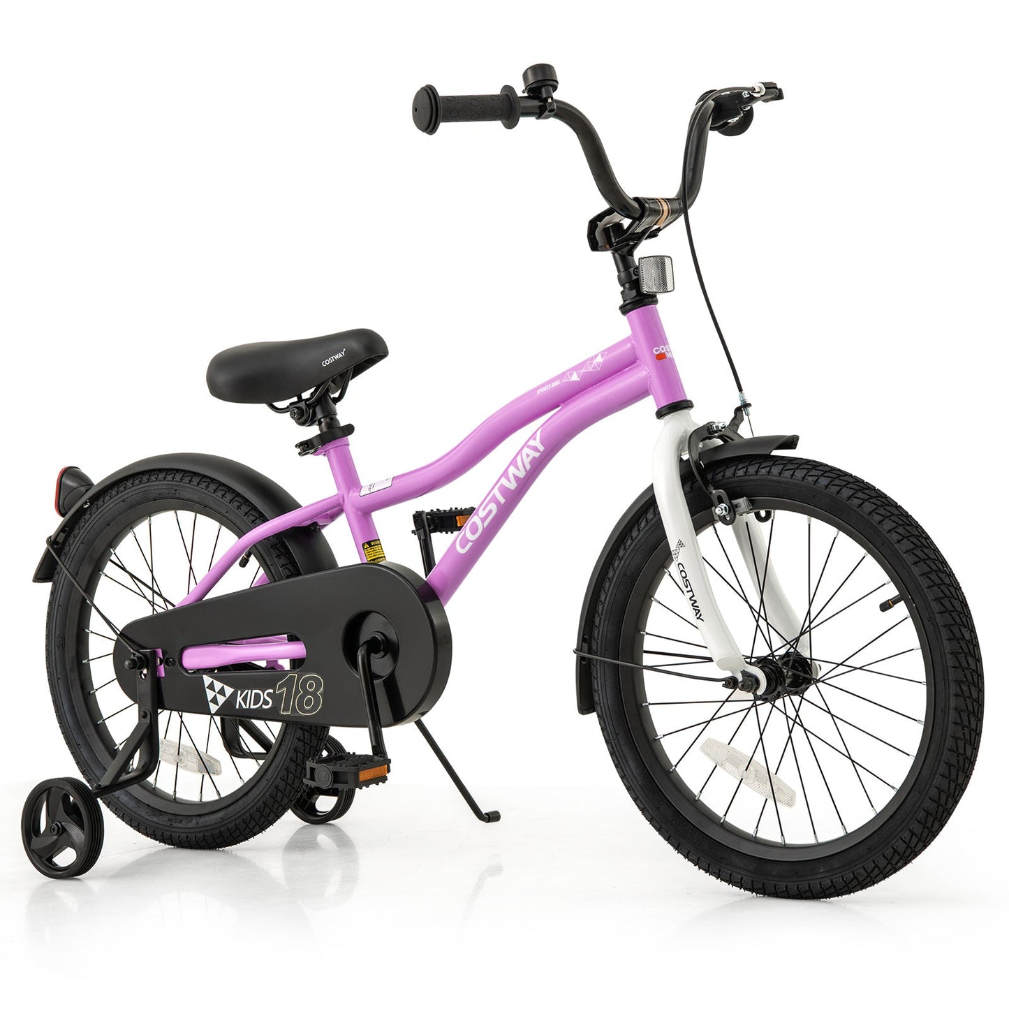 Kids Bike 12-Inch Children Training Bicycle with 2 Brake for 3-4 Years Old