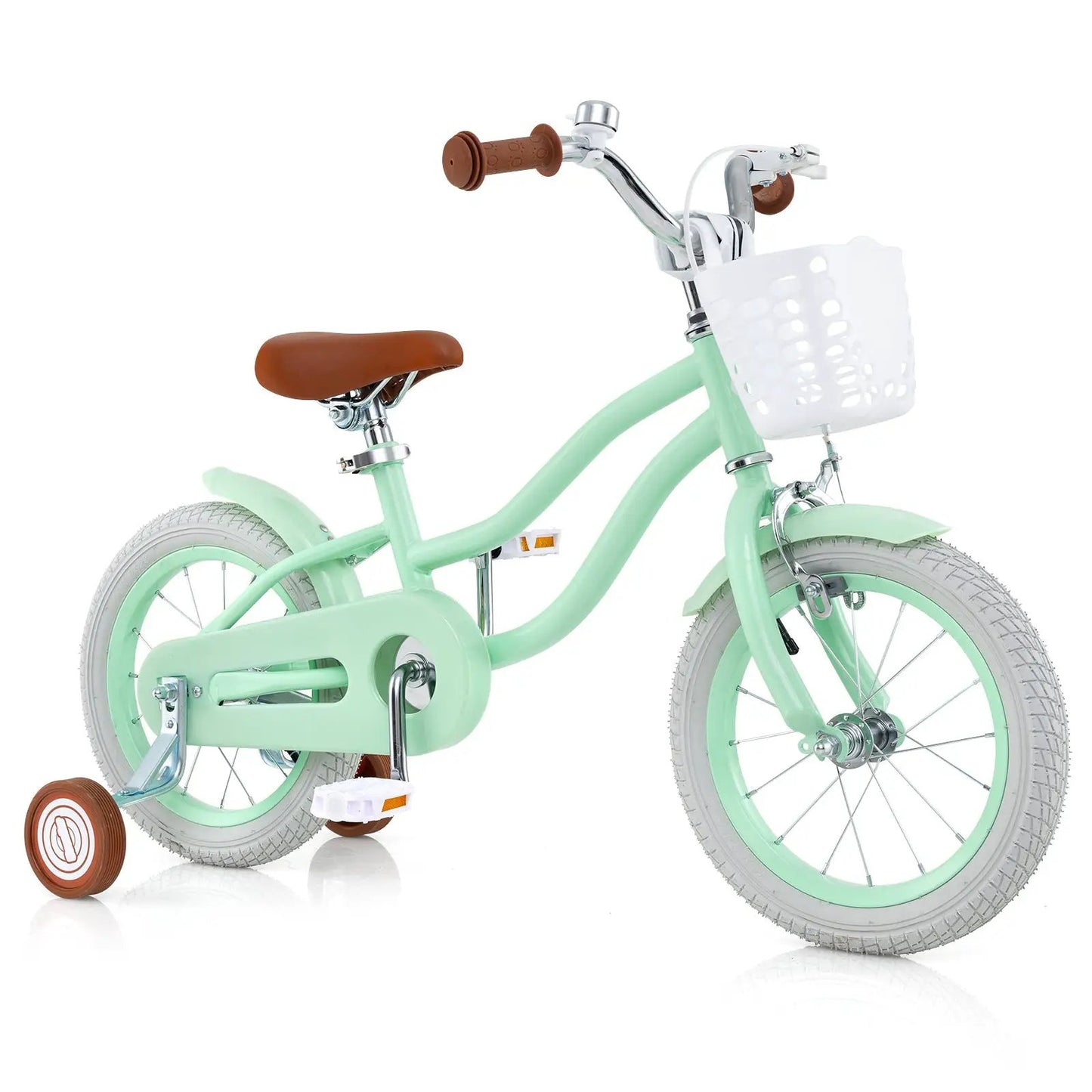 14 Inch Kids Bike with Adjustable Seat and Bell for Kids 3-8 Years Olds-14 inches - Tampa Home & Garden Store